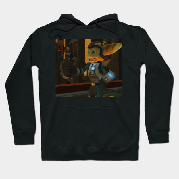 Ratchet and Clank - Another Wrench! Hoodie by MegacorpMerch